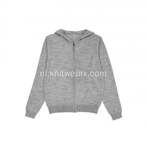 Basic gebreide hoodie voor heren